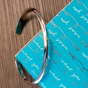 Stella & Dot Open Wave Bronze Cuff Bracelet NIB